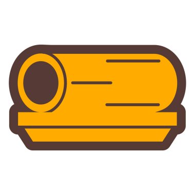 Kütük. Web simgesi basit illüstrasyon