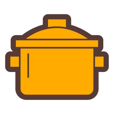 pişirme tencere simgesi. vektör çizim