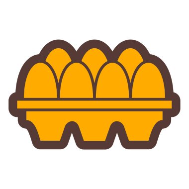 Yumurtalar. Web simgesi basit illüstrasyon