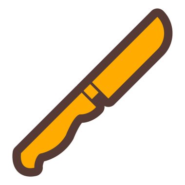 Bıçak. Web simgesi basit illüstrasyon