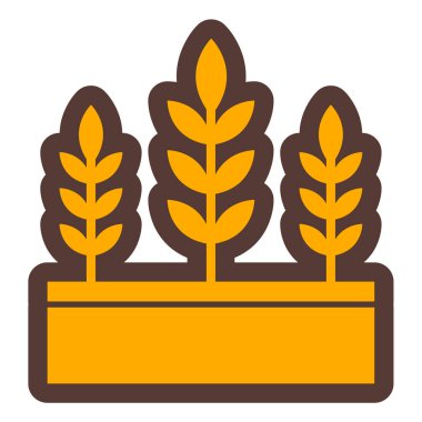 Buğday. Web simgesi basit illüstrasyon