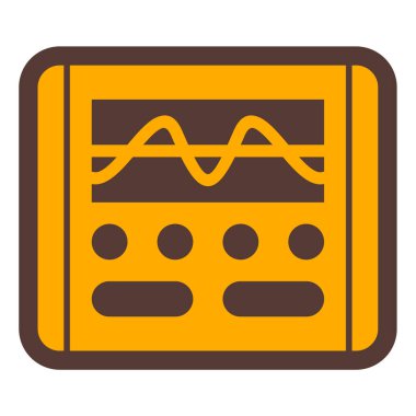 Modern teknoloji simgesinin vektör illüstrasyonu