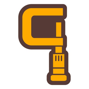 Bir gaz öğütücü simgesinin vektör çizimi