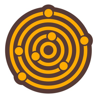 hedef vektör simgesi modern illüstrasyon