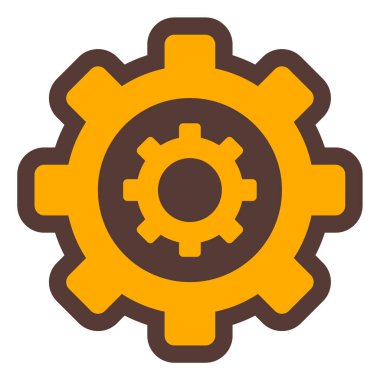 Dişliler. Web simgesi basit tasarım