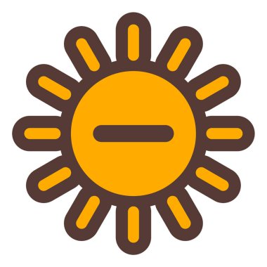 Güneş Simgesi Vektör illüstrasyonu