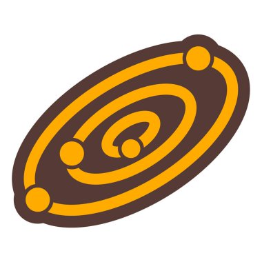 Gezegen. Web simgesi basit illüstrasyon