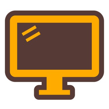 Bilgisayar monitörü. Basit resimleme