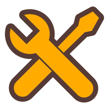 İngiliz anahtarı. Web simgesi basit illüstrasyon