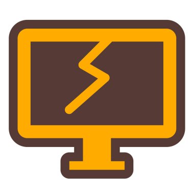 Bilgisayar ekranı. Web simgesi