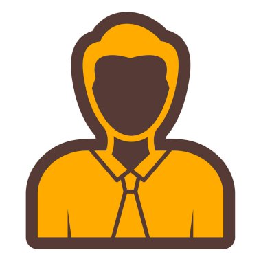 İş adamı. Web simgesi basit illüstrasyon