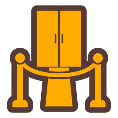 Tiyatro. Web simgesi basit illüstrasyon 