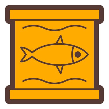 Balık. Web simgesi basit illüstrasyon