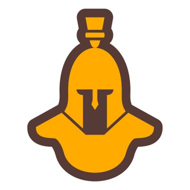 Şövalye. Web simgesi basit illüstrasyon