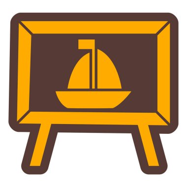 tekne simgesi, vektör illüstrasyonu