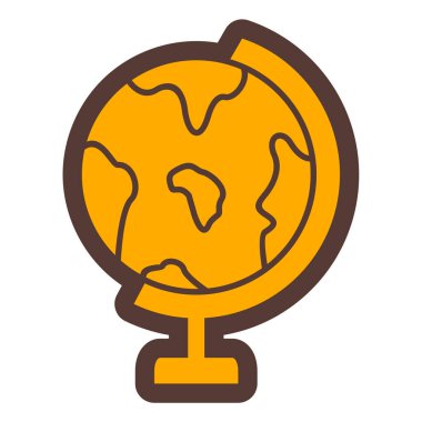 Küre. Web simgesi basit illüstrasyon