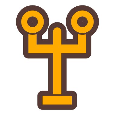 Bir çapraz simgenin vektör illüstrasyonu