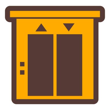 Kapılar. Web simgesi basit illüstrasyon