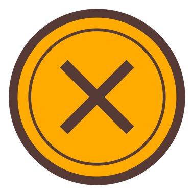 Simge vektör illüstrasyonunu iptal et