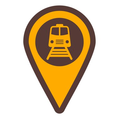 tren simgesi vektör illüstrasyonu