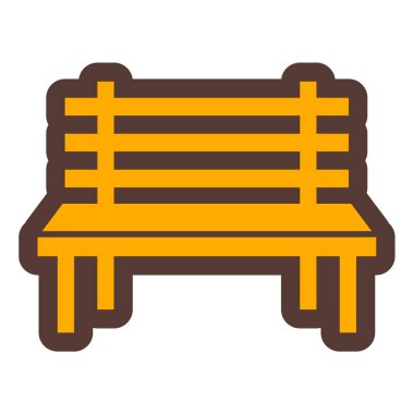 Yedek kulübesi Web simgesi basit illüstrasyon