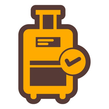 bagaj. Web simgesi basit illüstrasyon