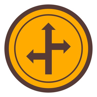 Moda tarzı izole edilmiş arkaplanda yol işareti simgesi