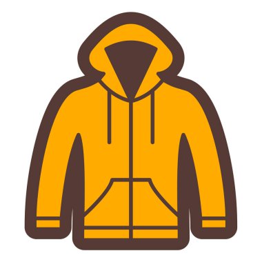 Ceket. Web simgesi basit illüstrasyon