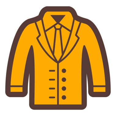 Takım elbise. Web simgesi basit illüstrasyon