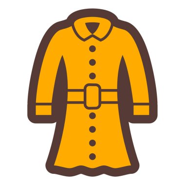 Ceket. Web simgesi basit illüstrasyon