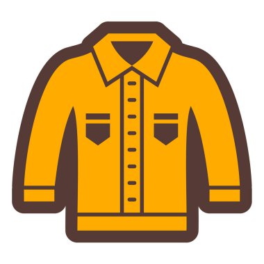 Ceket. Web simgesi basit illüstrasyon