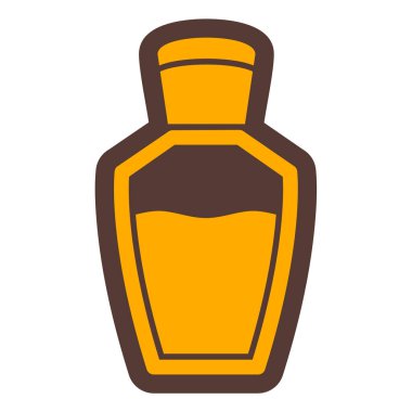 Bir şişe su ikonu. Web için kavanoz vektör simgelerinin özet çizimi