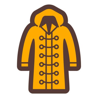 Ceket. Web simgesi basit illüstrasyon