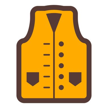 Yelek. Web simgesi basit illüstrasyon