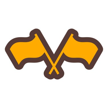 Ortaçağ bayrağının vektör illüstrasyonu