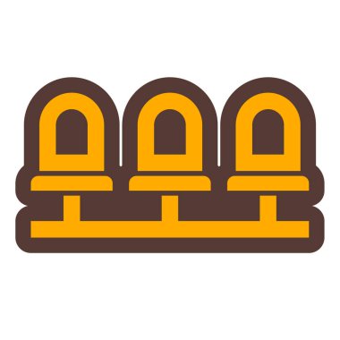 Sandalyeler. Web simgesi basit illüstrasyon