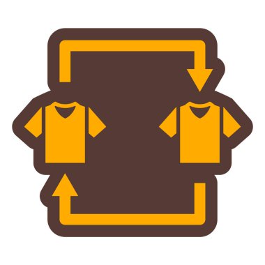 Tişört. Web simgesi basit illüstrasyon