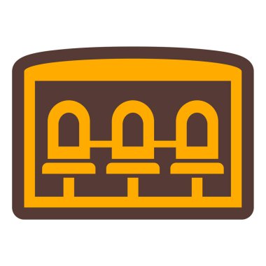 Müze. Web simgesi basit tasarım