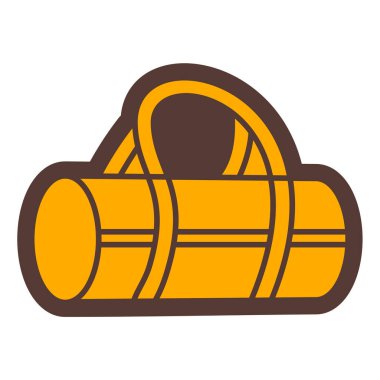 Spor çanta simgesinin vektör illüstrasyonu.