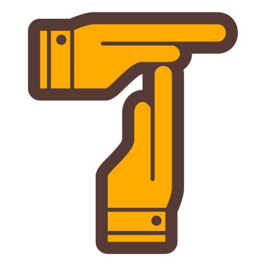 Eller simge vektör illüstrasyonu