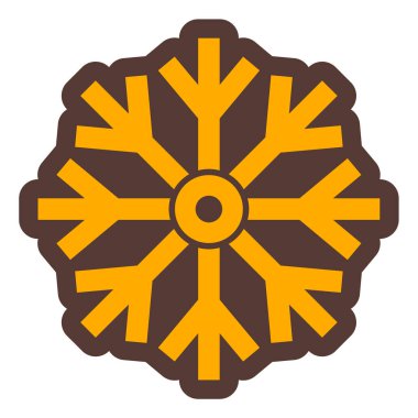 Kar tanesi. Web simgesi basit illüstrasyon