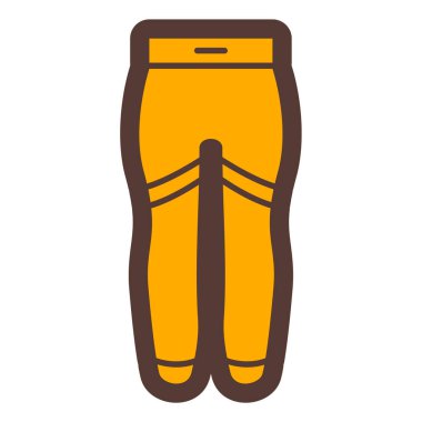 Pantolon. Web simgesi basit illüstrasyon