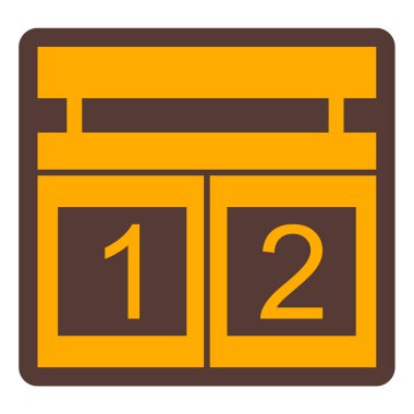 Takvim. Web simgesi basit tasarım