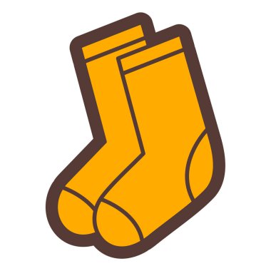 çorap simgesi vektör illüstrasyonu