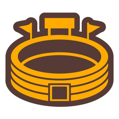 futbol ikonu vektör illüstrasyonu