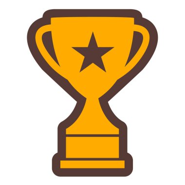 Kupa. Web simgesi basit illüstrasyon