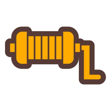 Gaz borusu ikonu. vektör illüstrasyonu