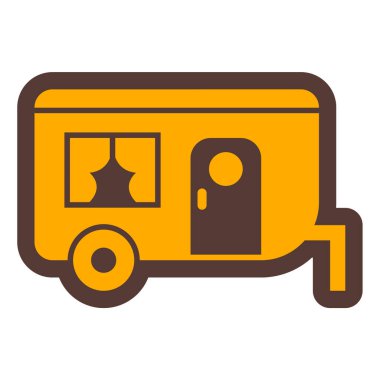 Otobüs. Web simgesi basit tasarım