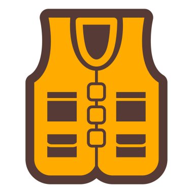 Yelek. Web simgesi basit illüstrasyon