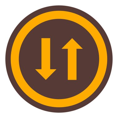 Yol simgesi, vektör illüstrasyonu